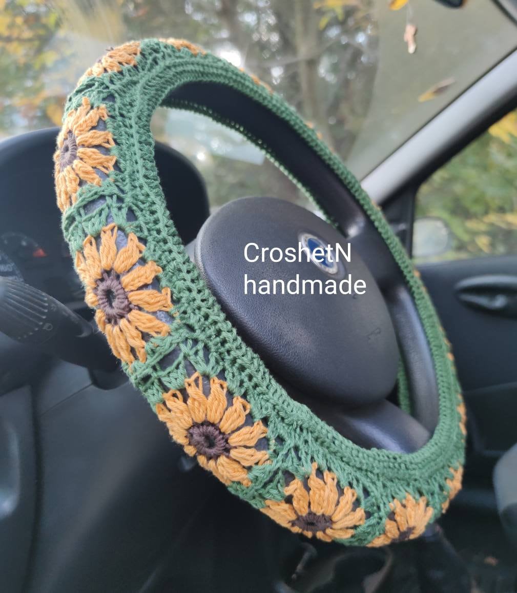 Detail Steering Wheel Cover Sunflower Nomer 19