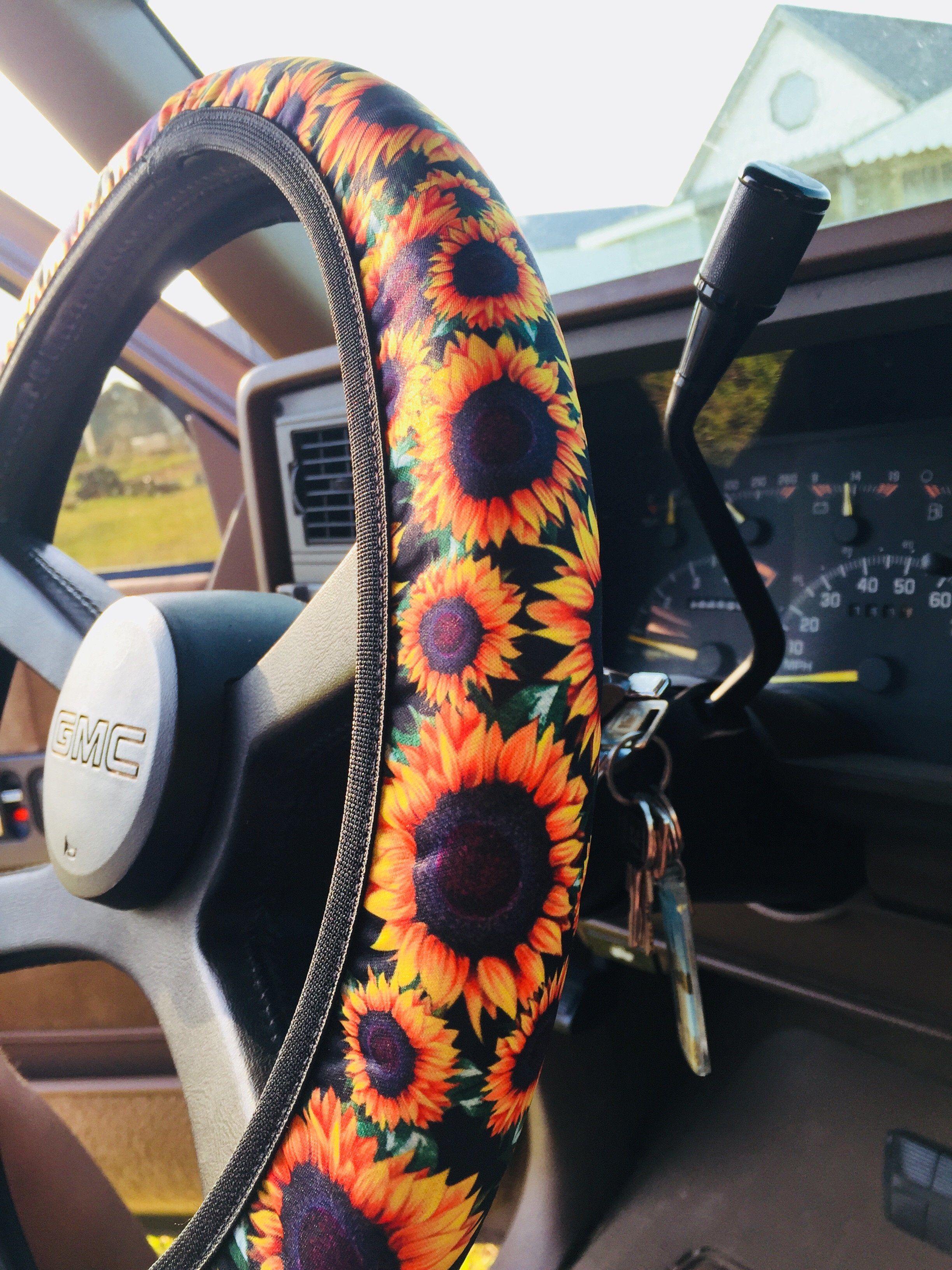 Detail Steering Wheel Cover Sunflower Nomer 22