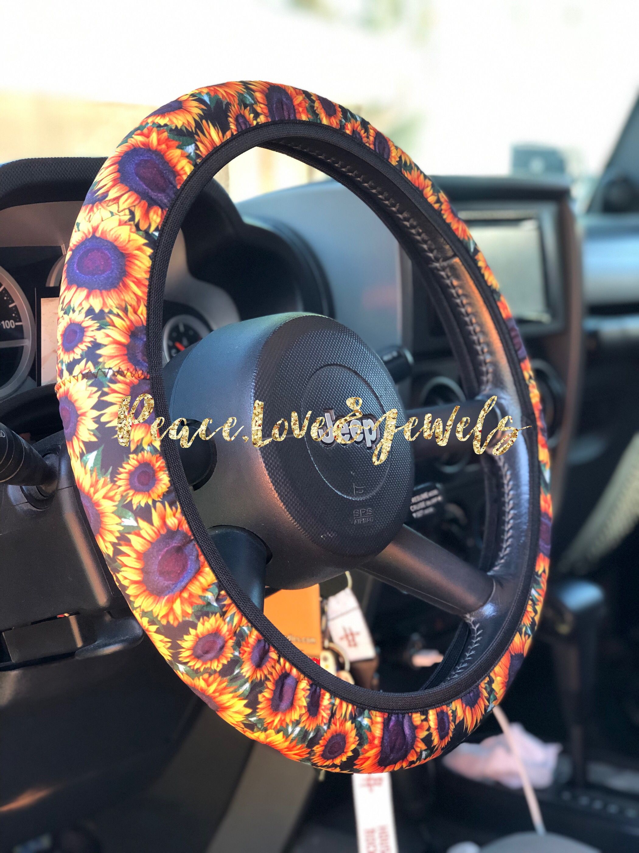 Detail Steering Wheel Cover Sunflower Nomer 59