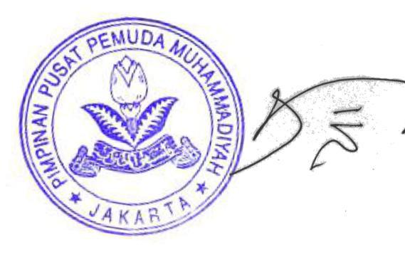 Detail Stempel Pimpinan Ranting Muhammadiyah Nomer 10