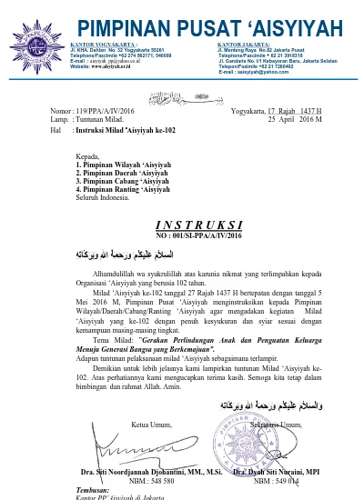 Detail Stempel Pimpinan Ranting Muhammadiyah Nomer 16