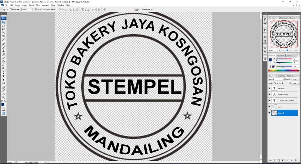 Detail Stempel Toko Kue Nomer 14