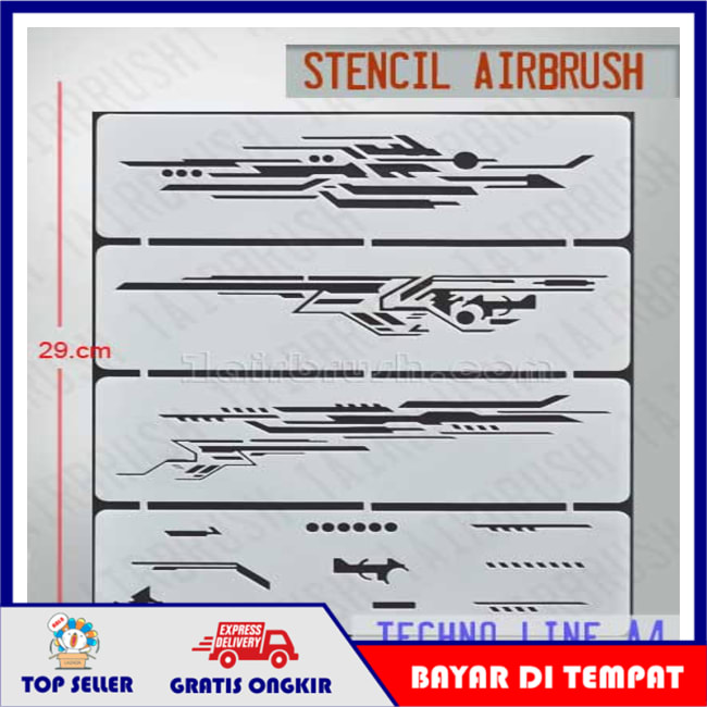 Detail Stencil Airbrush Grafis Nomer 20