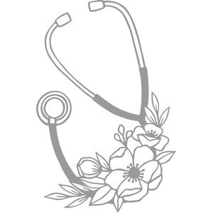 Detail Stethoscope With Flowers Clipart Nomer 18