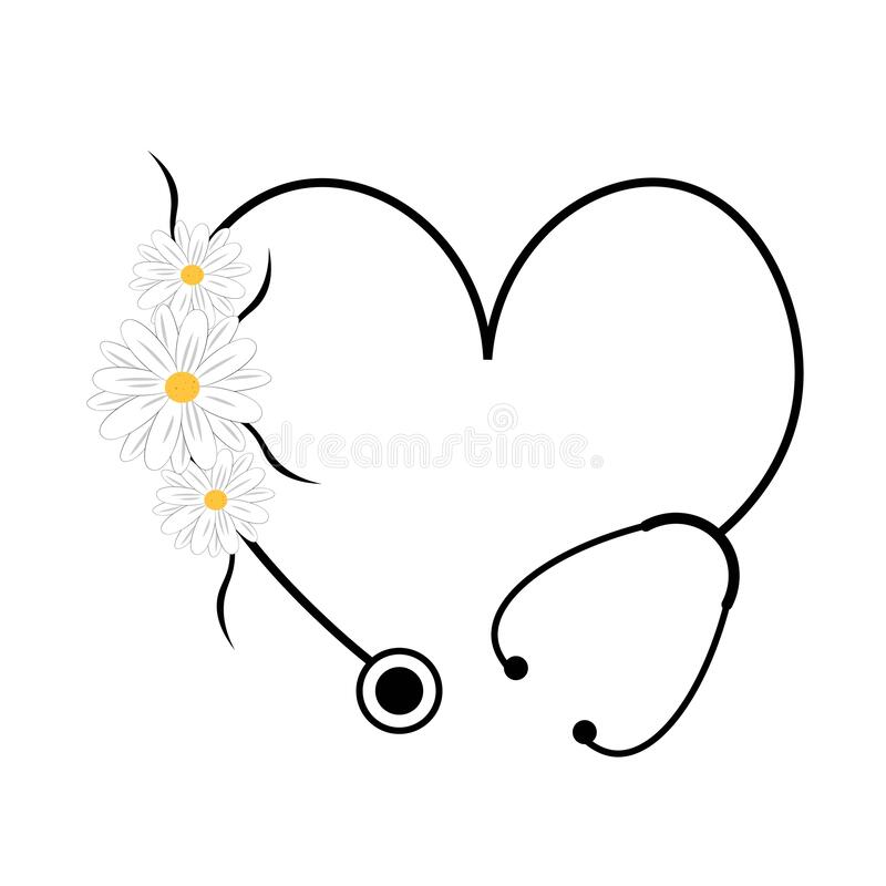 Detail Stethoscope With Flowers Clipart Nomer 25