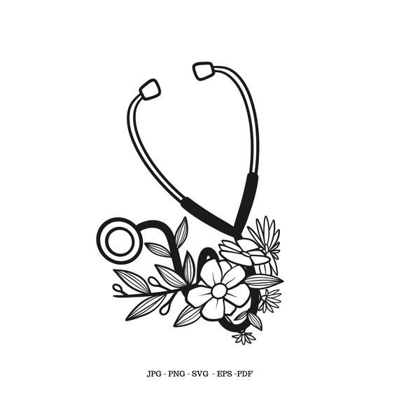 Detail Stethoscope With Flowers Clipart Nomer 27