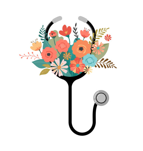 Detail Stethoscope With Flowers Clipart Nomer 35