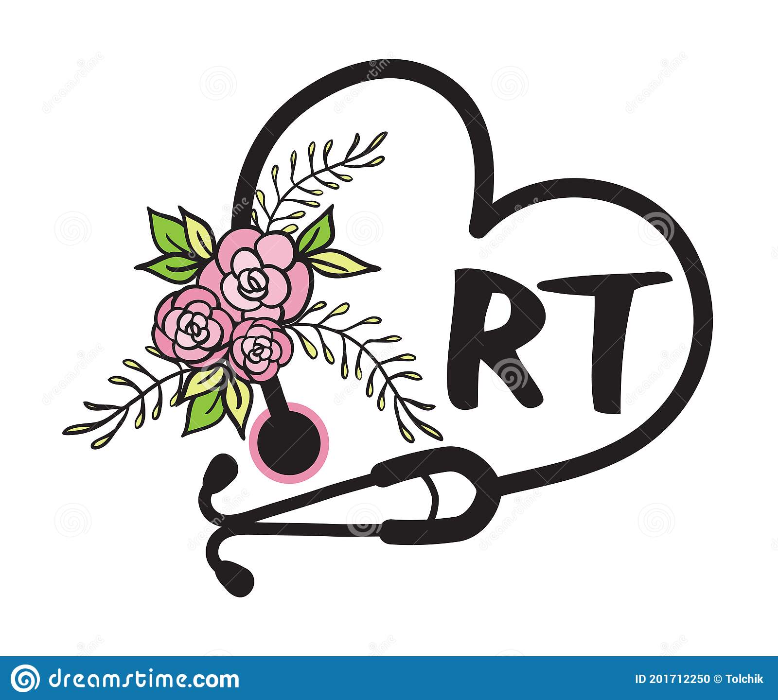 Detail Stethoscope With Flowers Clipart Nomer 7