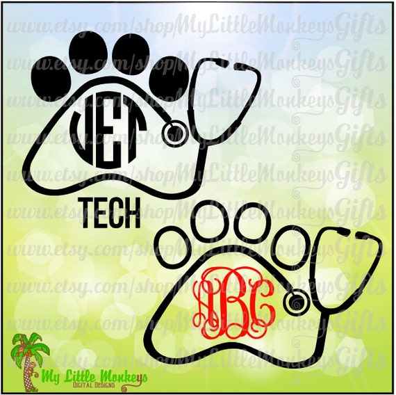 Detail Stethoscope With Paw Prints Nomer 26