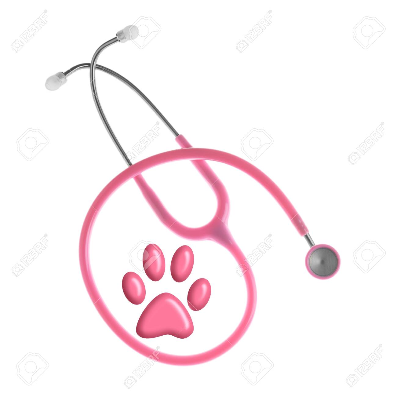 Detail Stethoscope With Paw Prints Nomer 41