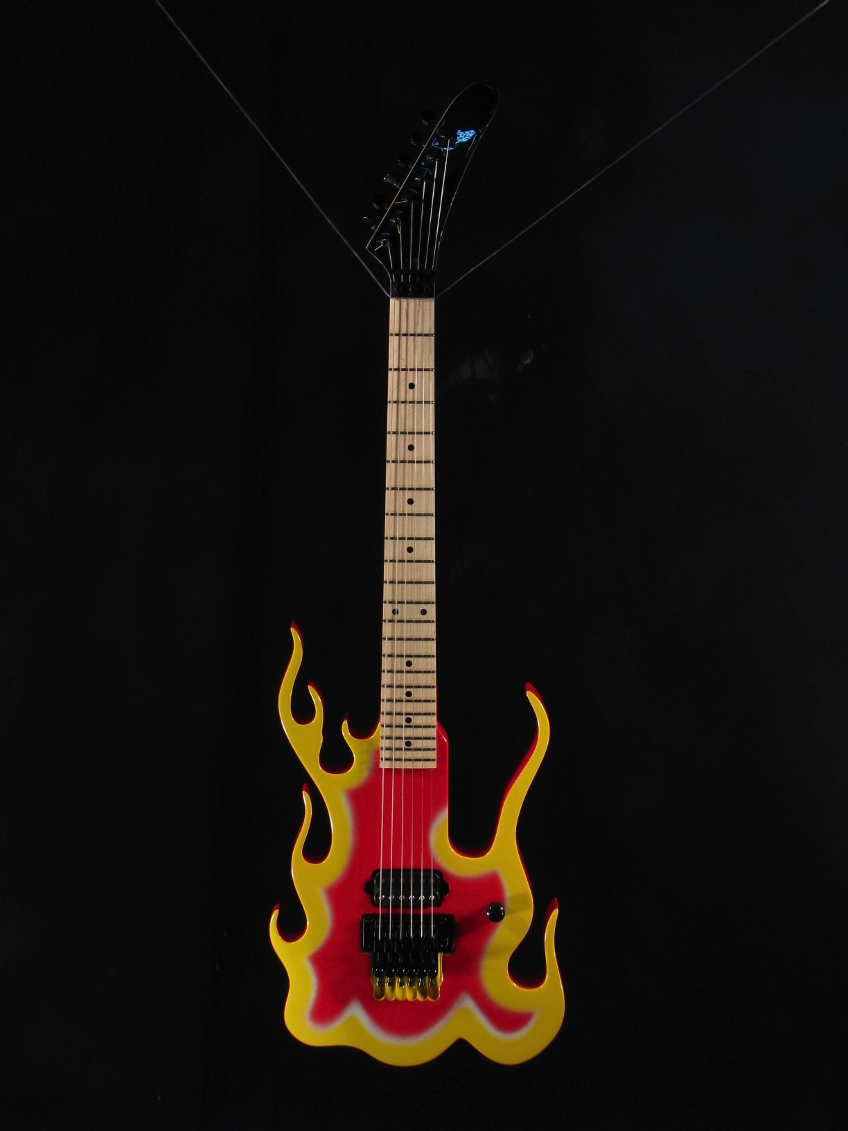 Detail Steve Vai Flame Guitar Nomer 18
