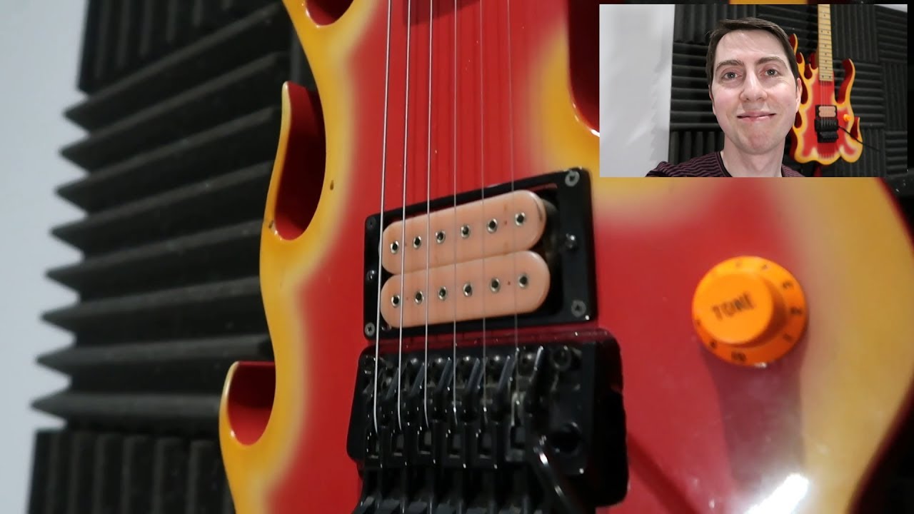 Detail Steve Vai Flame Guitar Nomer 3