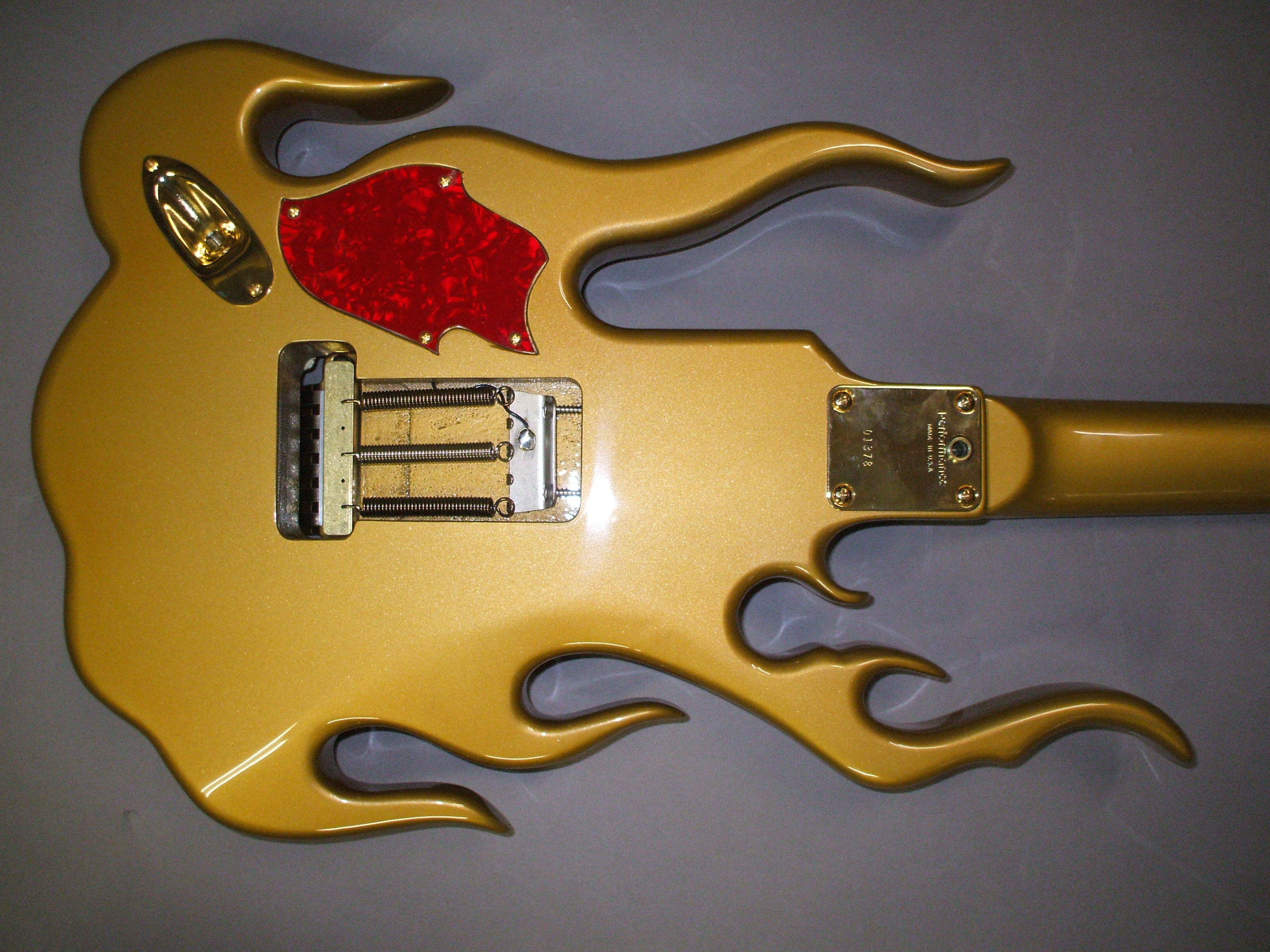 Detail Steve Vai Flame Guitar Body Nomer 12