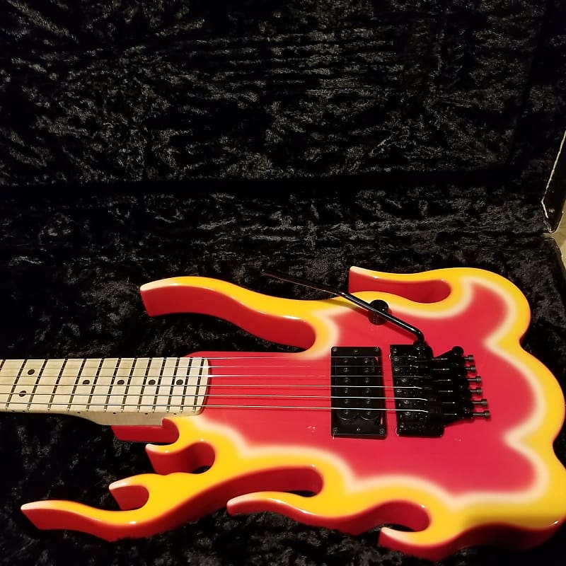 Detail Steve Vai Flame Guitar Body Nomer 21