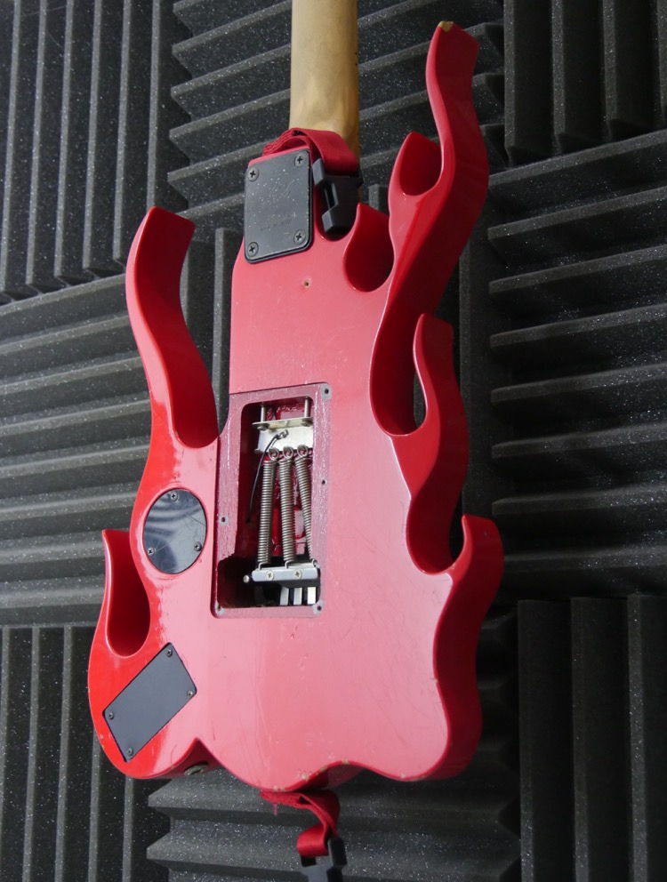 Detail Steve Vai Flame Guitar Body Nomer 31