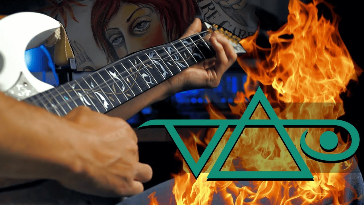 Detail Steve Vai Flame Guitar Body Nomer 44