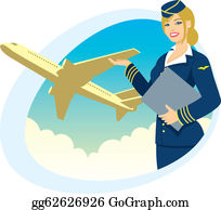 Detail Stewardess Clipart Nomer 12