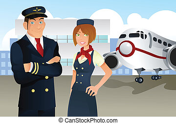 Detail Stewardess Clipart Nomer 28