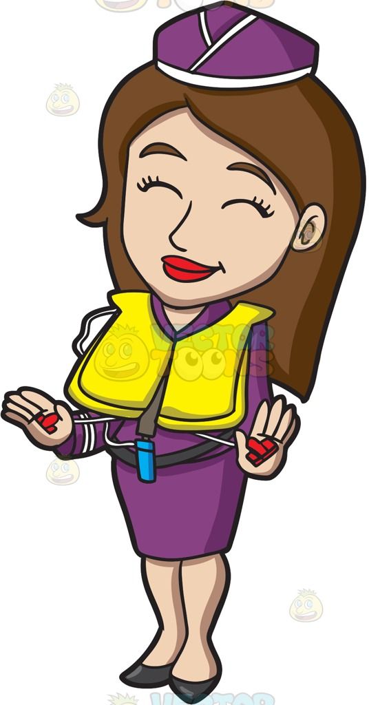 Detail Stewardess Clipart Nomer 52