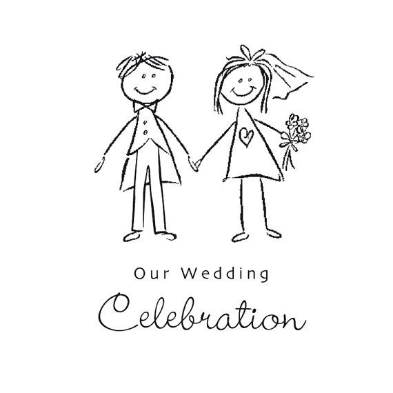 Detail Stick Figure Bride And Groom Clipart Nomer 10