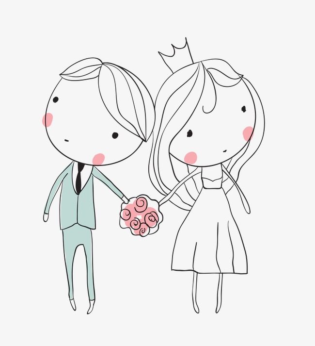 Detail Stick Figure Bride And Groom Clipart Nomer 15