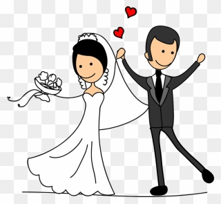 Detail Stick Figure Bride And Groom Clipart Nomer 19