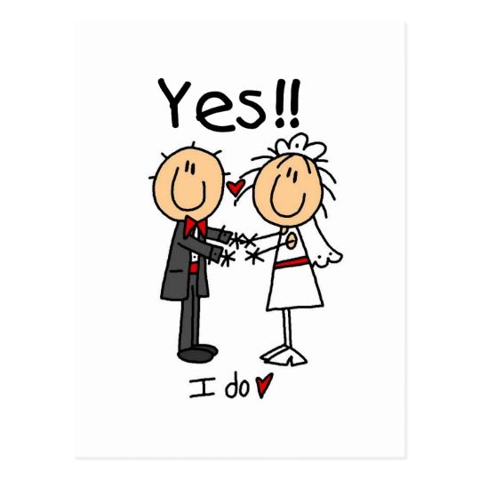 Detail Stick Figure Bride And Groom Clipart Nomer 25