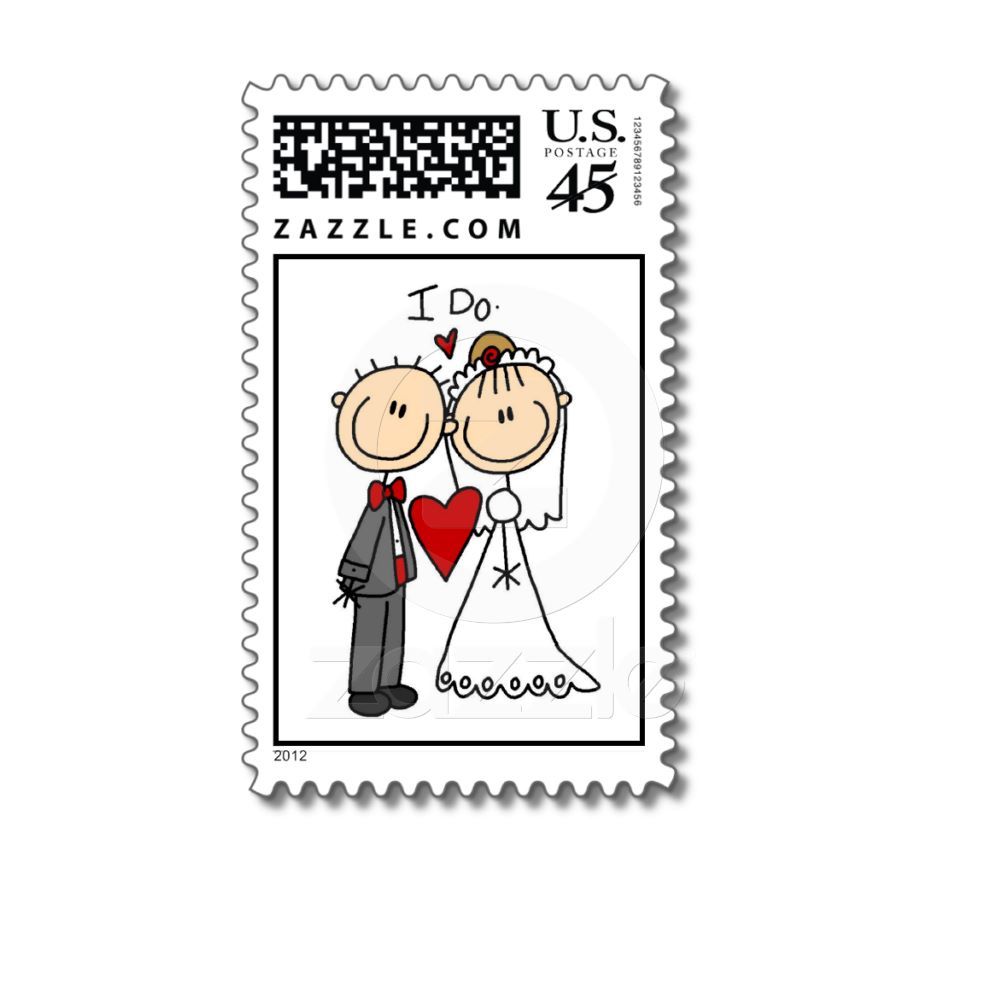 Detail Stick Figure Bride And Groom Clipart Nomer 34