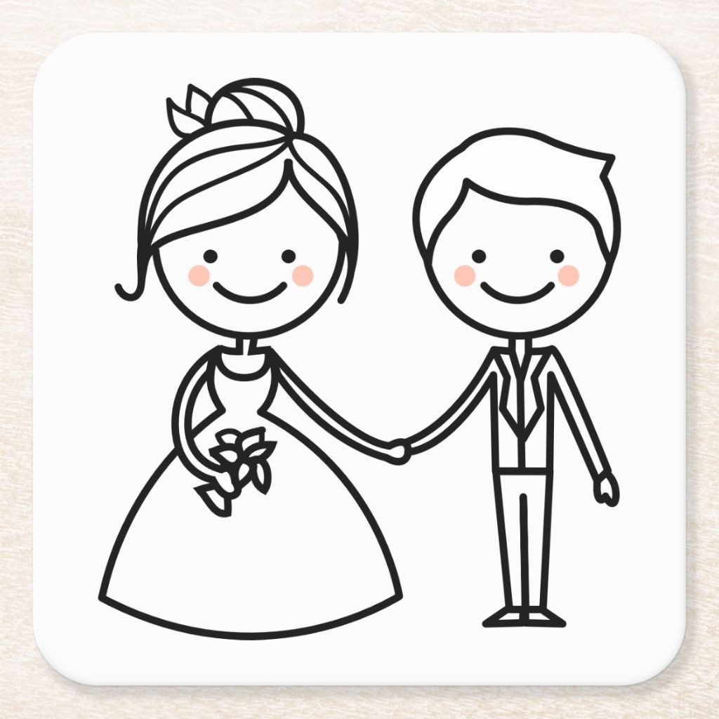 Detail Stick Figure Bride And Groom Clipart Nomer 37