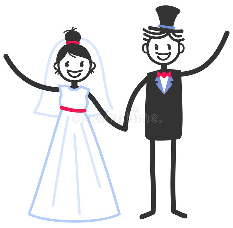 Detail Stick Figure Bride And Groom Clipart Nomer 45