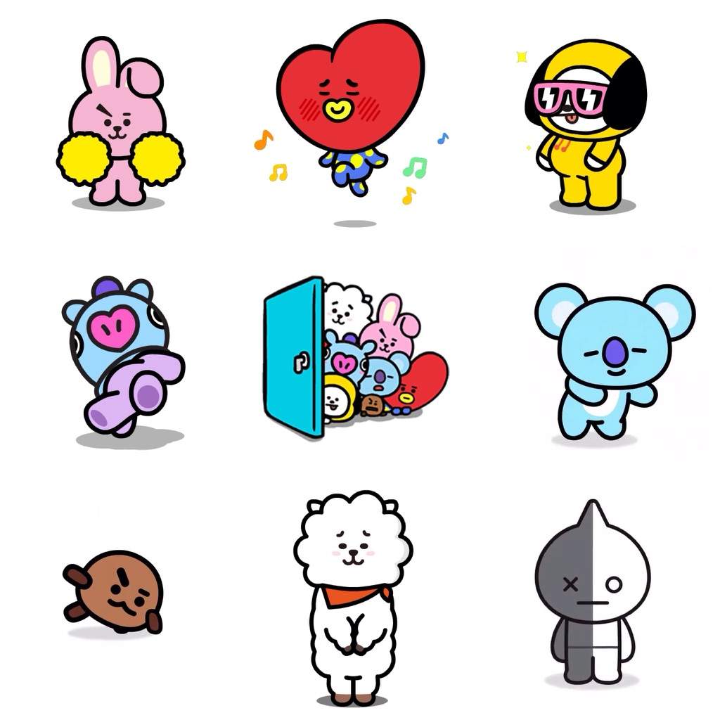 Detail Sticker Aesthetic Bt21 Nomer 11