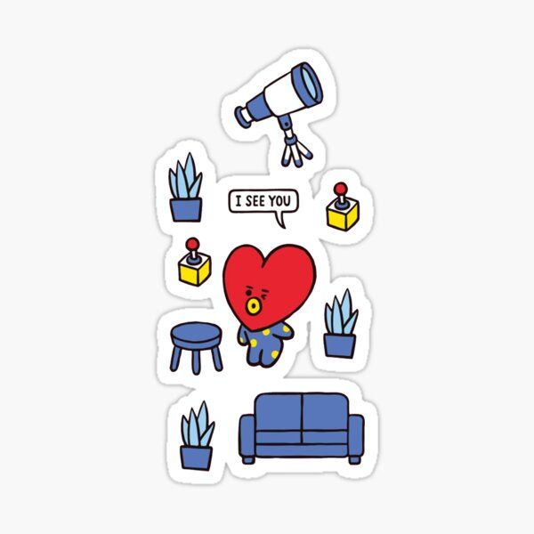 Detail Sticker Aesthetic Bt21 Nomer 37