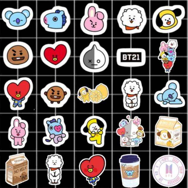 Detail Sticker Aesthetic Bt21 Nomer 5