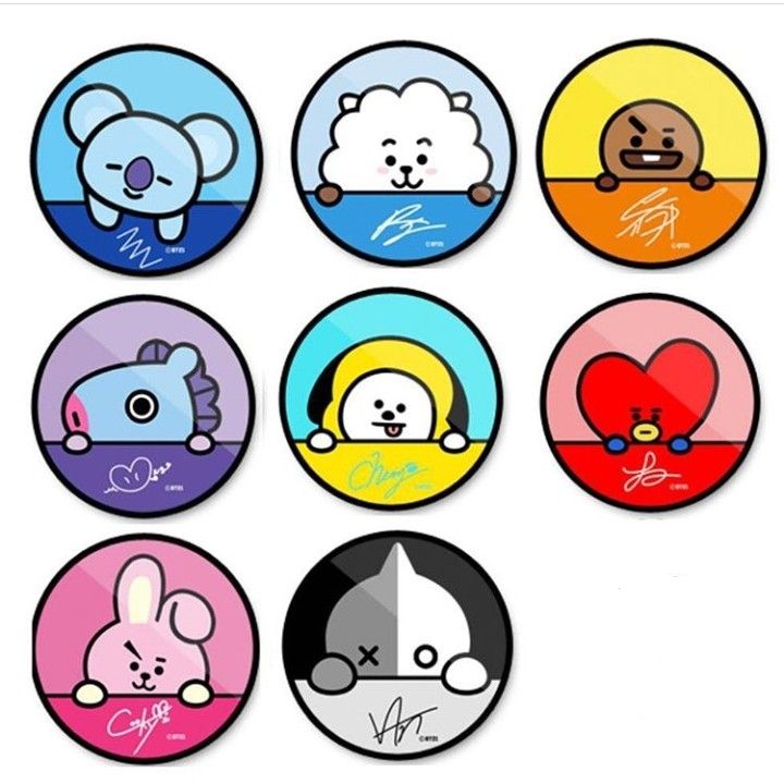 Detail Sticker Aesthetic Bt21 Nomer 7