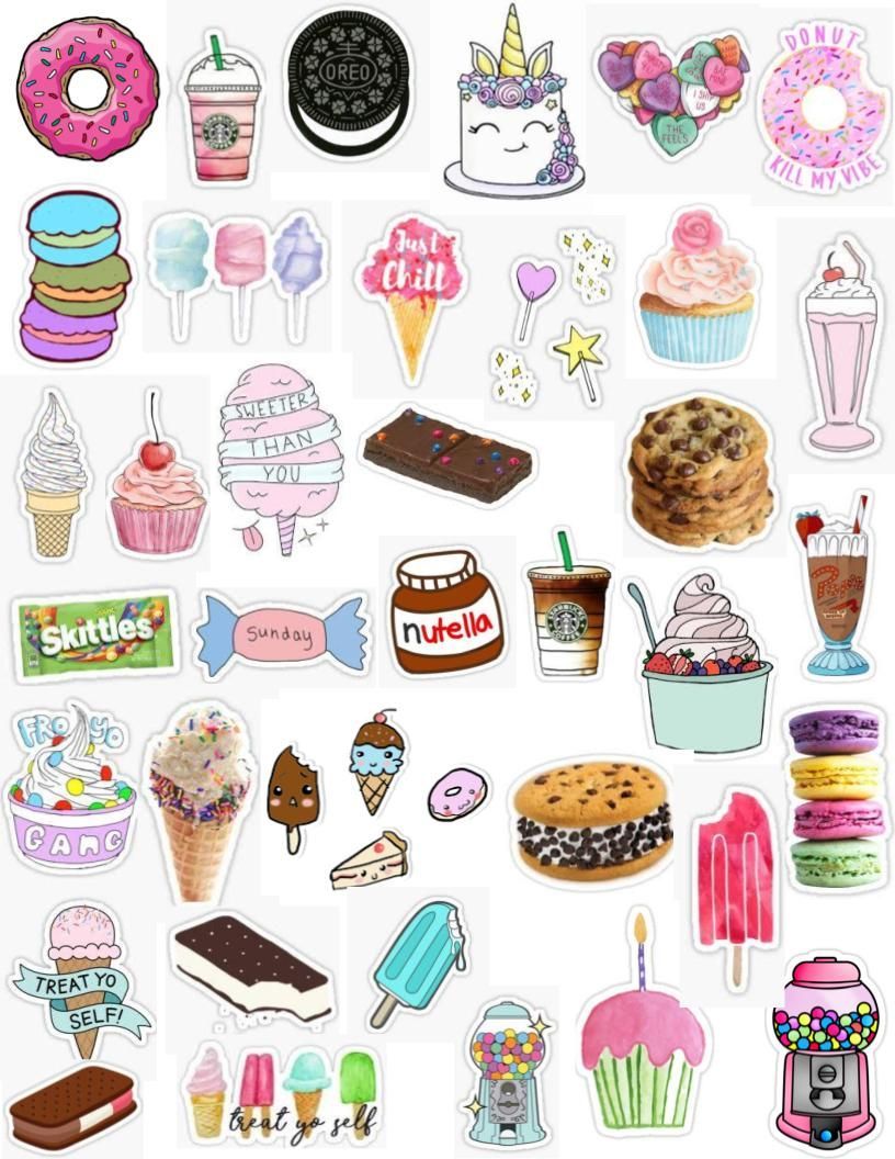 Sticker Aesthetic Makanan - KibrisPDR