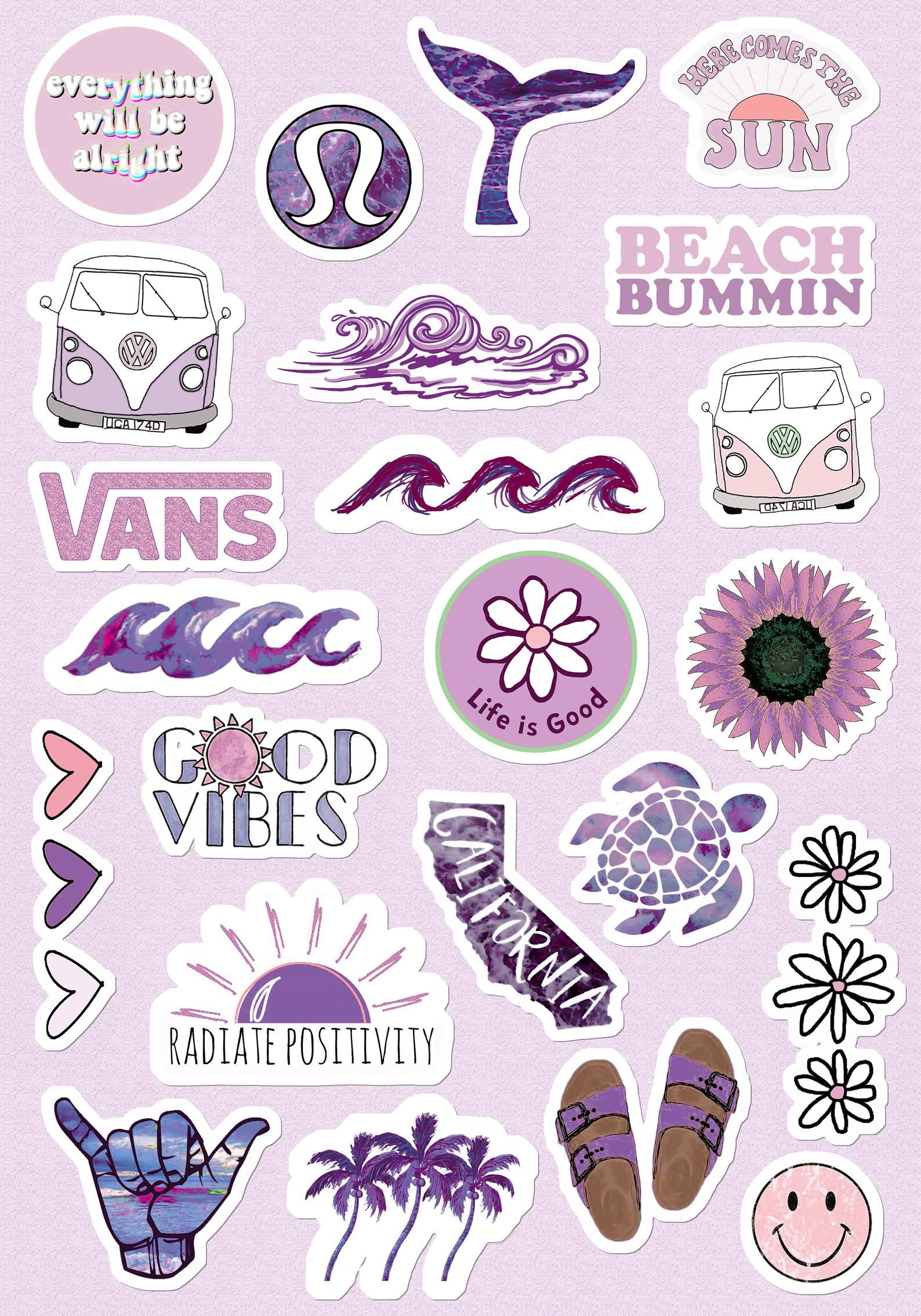 Detail Sticker Aesthetic Ungu Nomer 11