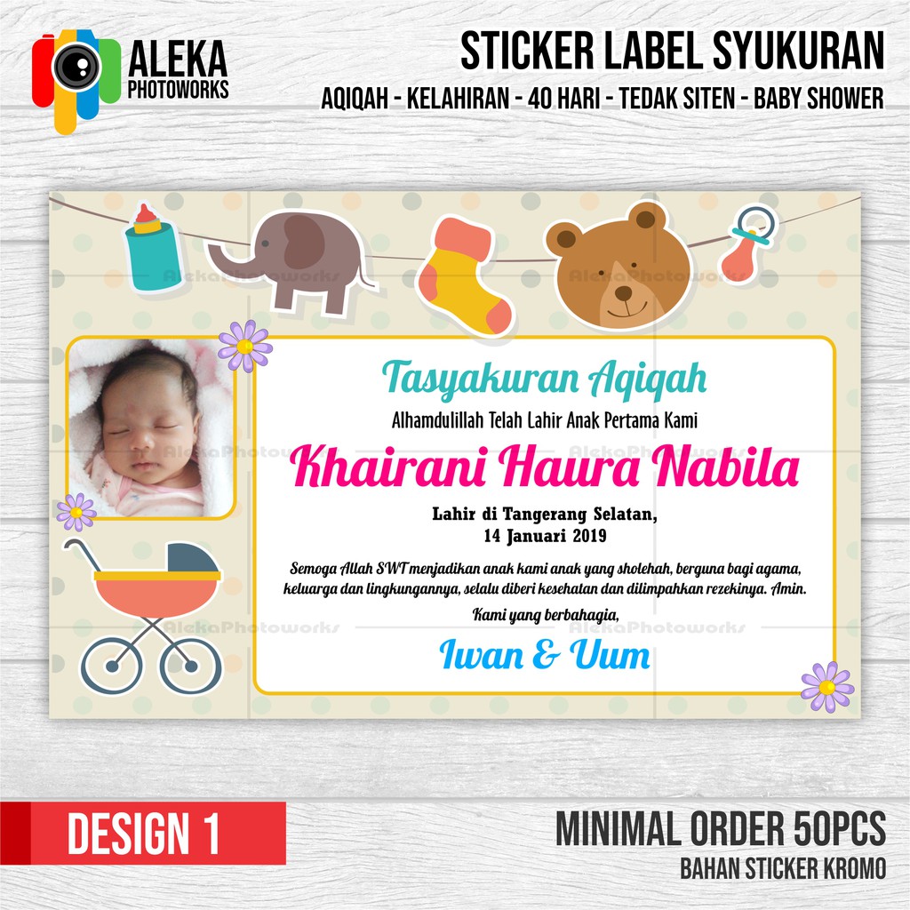 Detail Sticker Aqiqah Nomer 16