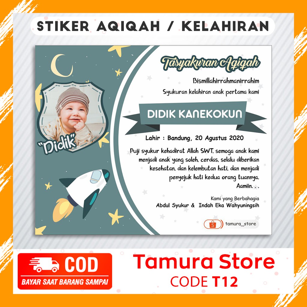 Detail Sticker Aqiqah Nomer 4