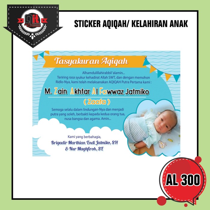 Detail Sticker Aqiqah Nomer 37