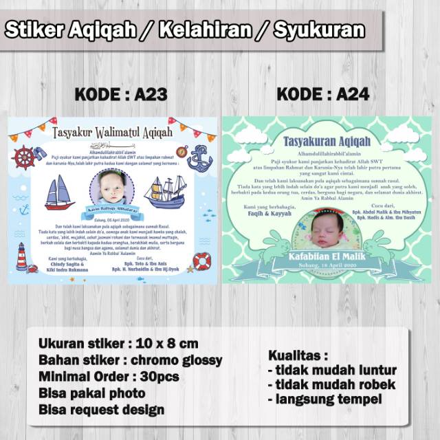 Detail Sticker Aqiqah Nomer 39