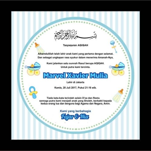 Detail Sticker Aqiqah Nomer 41