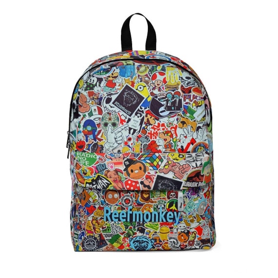 Detail Sticker Bomb Backpack Nomer 5