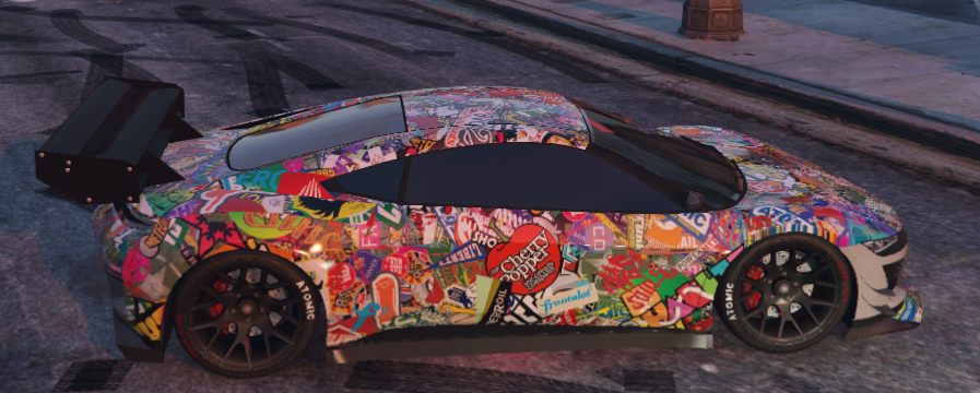 Detail Sticker Bomb Car Gta 5 Nomer 2