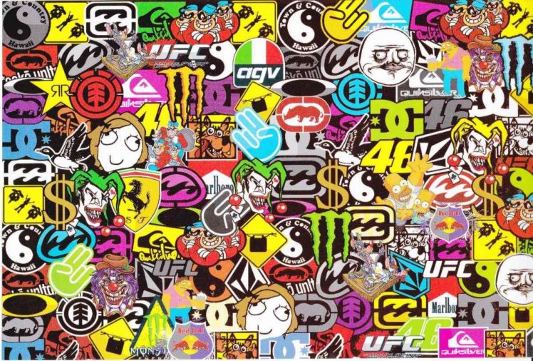 Detail Sticker Bomb Hd Wallpaper Nomer 9