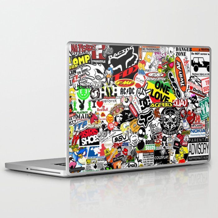 Detail Sticker Bomb Macbook Pro Nomer 43