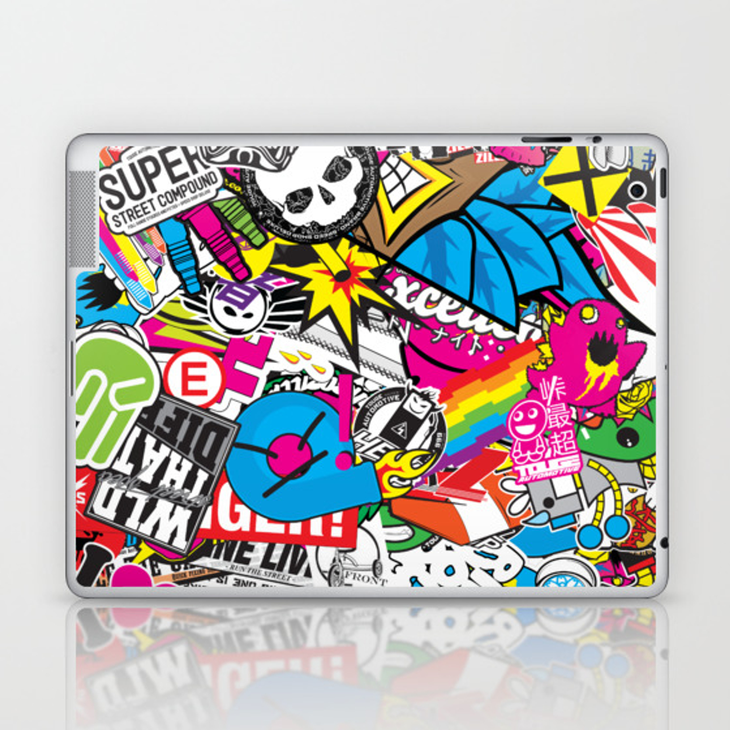 Detail Sticker Bomb Macbook Pro Nomer 45