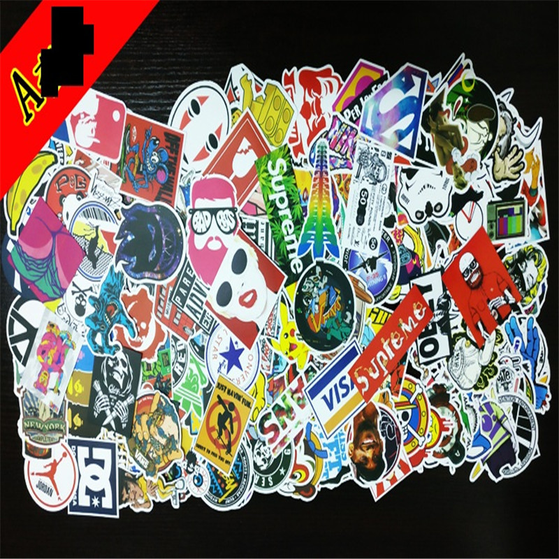 Detail Sticker Bomb Snowboard Nomer 23