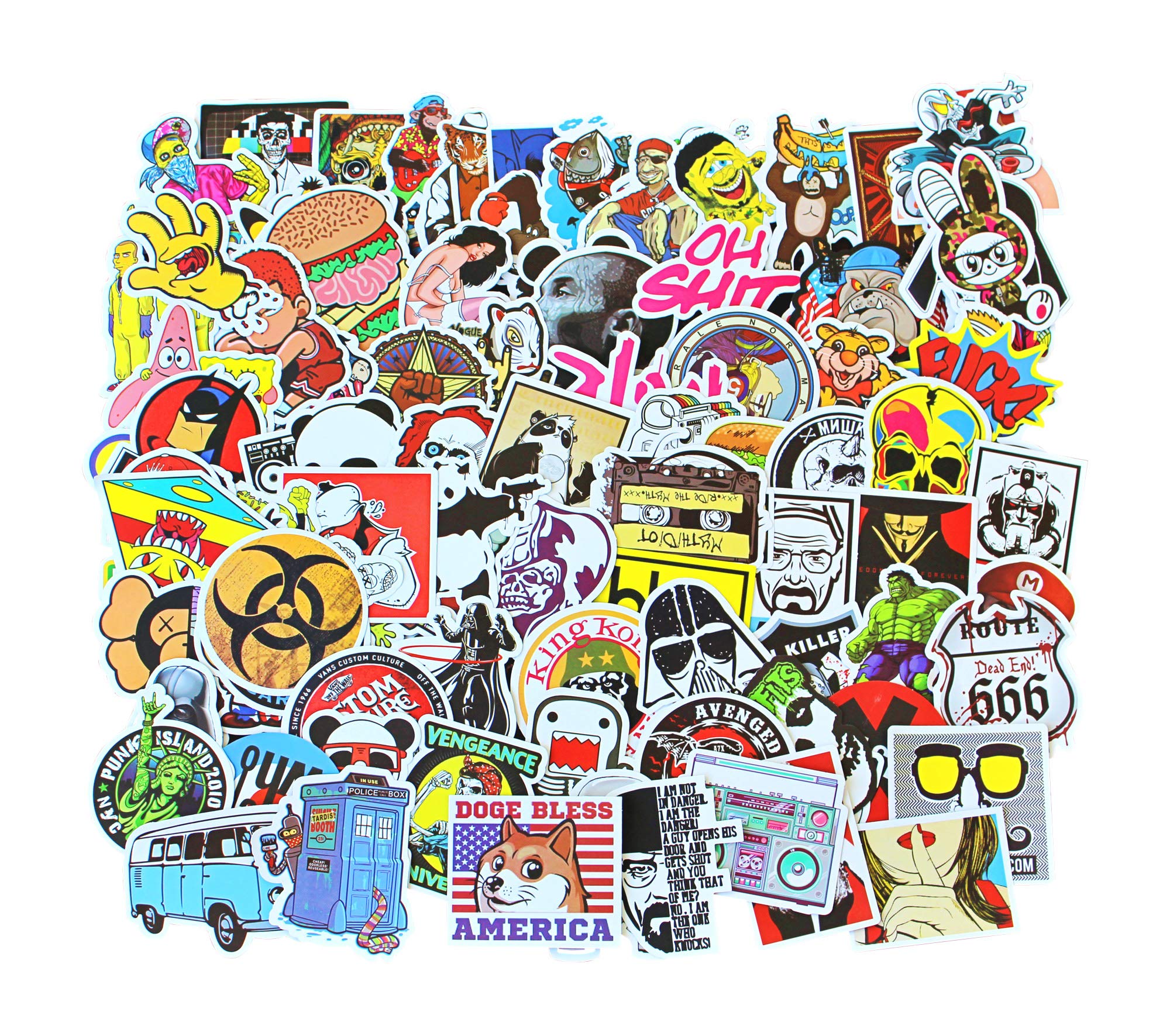 Detail Sticker Bomb Snowboard Nomer 28