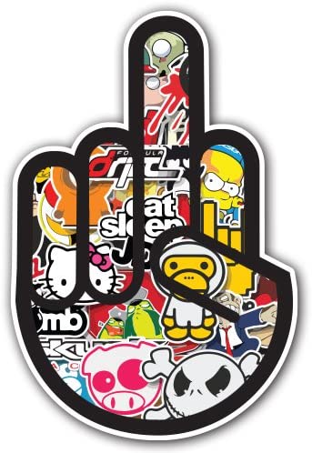 Detail Sticker Bomb Snowboard Nomer 39