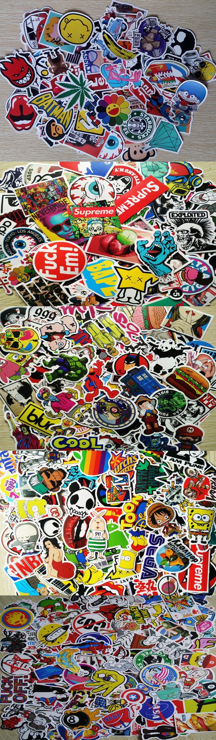 Detail Sticker Bomb Snowboard Nomer 41